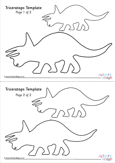 Triceratops Template