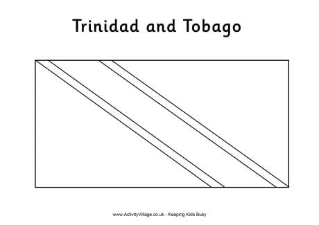 Trinidad and Tobago Flag Colouring Page