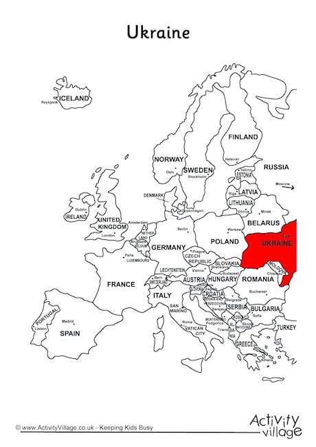 Ukraine On Map Of Europe 2759