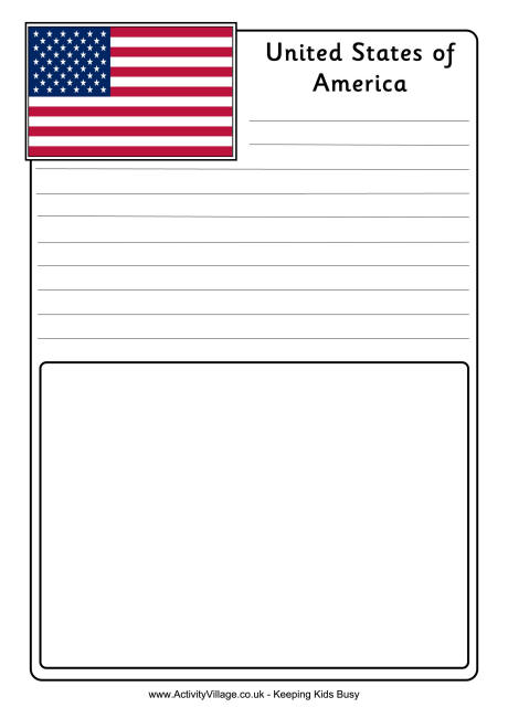 United States notebooking page