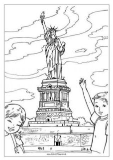 US Colouring Pages