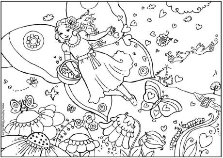 Fairy Colouring Pages