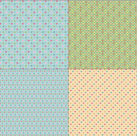 Valentine's Day scrapbook paper set 4