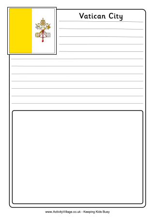Vatican City notebooking page 