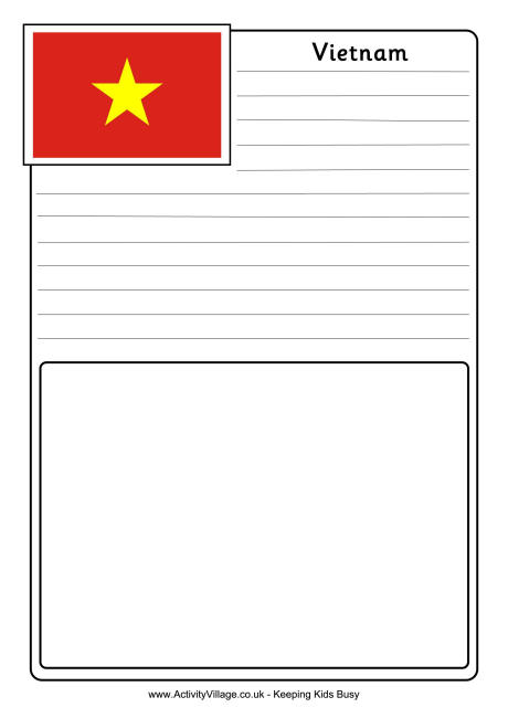 Vietnam notebooking page