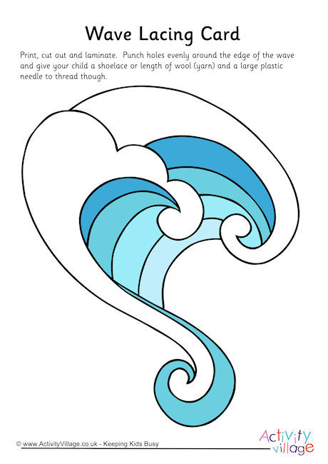 Wave Lacing Card