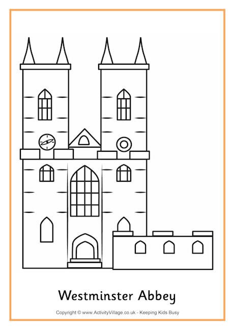 Westminster Abbey Colouring Page 2