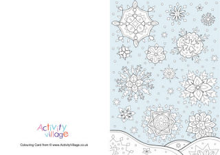 Winter Colouring Cards