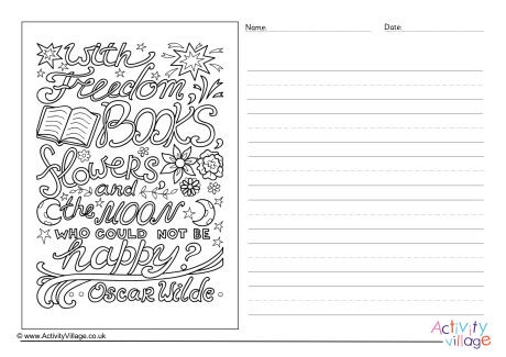 With Freedom Books Flowers Story Paper