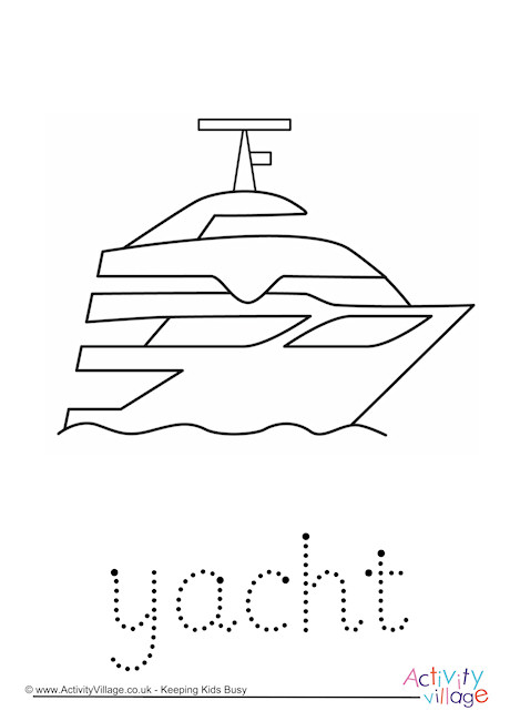 yacht word tracing