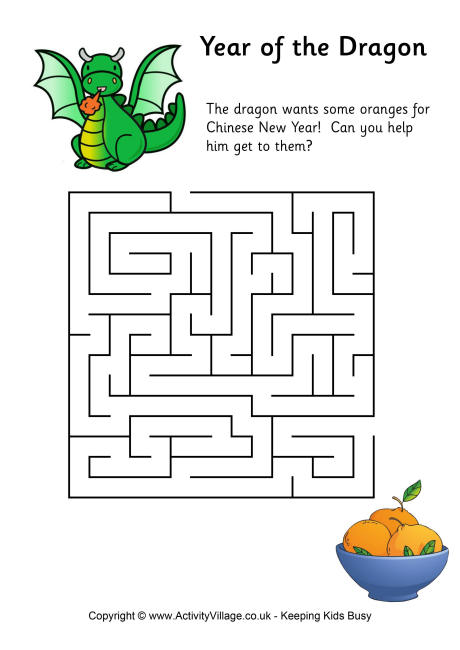 Year of the Dragon maze 1