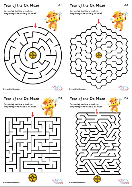 Year Of The Ox Mazes 2