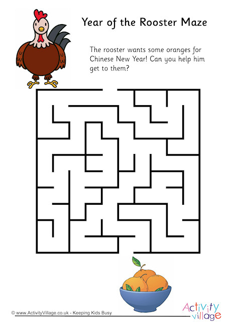 Year of the Rooster Maze 1