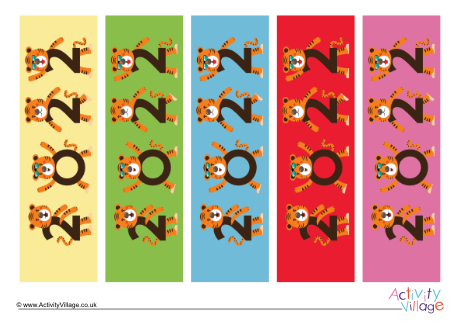 Year of the Tiger bookmarks 2