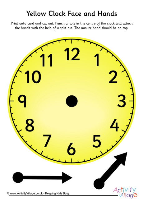 Download Yellow Learning Clock