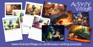 10 Gorgeous Dinosaur Writing Prompts for Younger Children