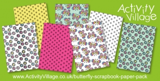 A New Butterfly Scrapbook Paper Pack
