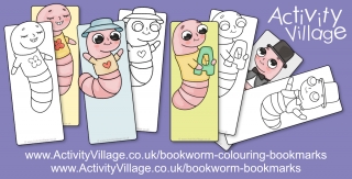 Fun New Bookworm Bookmarks