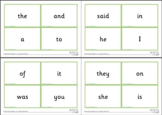 frequency cards flash word words activity village vocabulary printables activityvillage