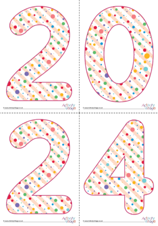 2024 Display Letters Dotty Small   2024 Display Numbers Dotty Large 460 