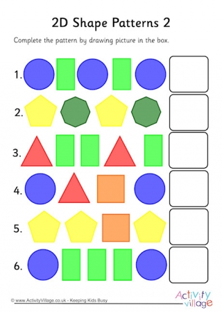 pattern worksheets