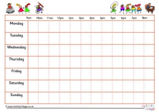 7 Day Weekly Schedule 1