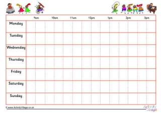 7 Day Weekly Schedule 2