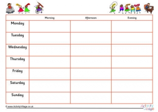 7 Day Weekly Schedule 4