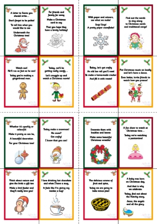 Advent Countdown Display Printable