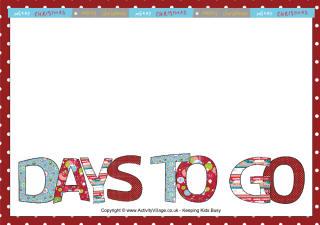 Advent Countdown Poster