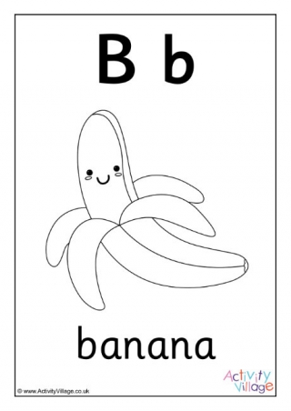 alphabet coloring pages b