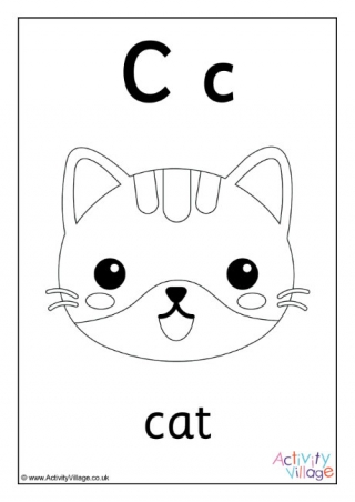 letter c coloring pages free