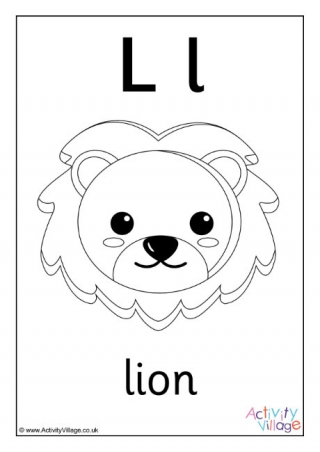 Alphabet Colouring Page L