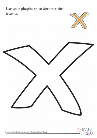 letter x printables