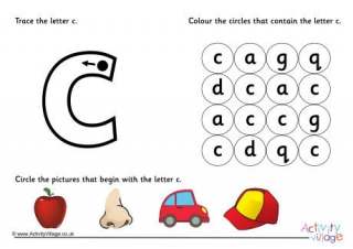 letter c printables