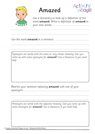 vocabulary worksheets