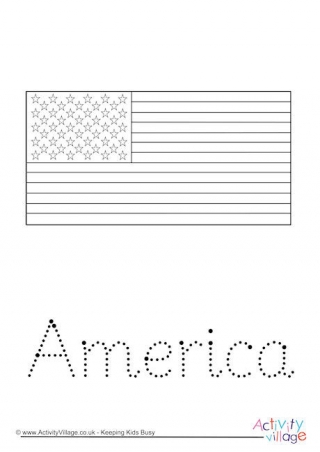 America Word Tracing