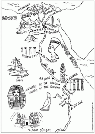 egyptian sarcophagus coloring page