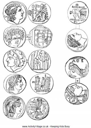 ancient greek coloring pages