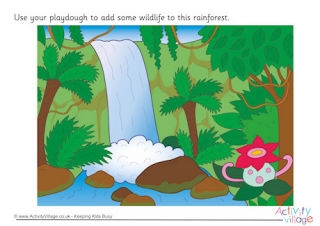 Animal Habitat Playdough Mats