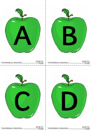 Apple Alphabet Posters