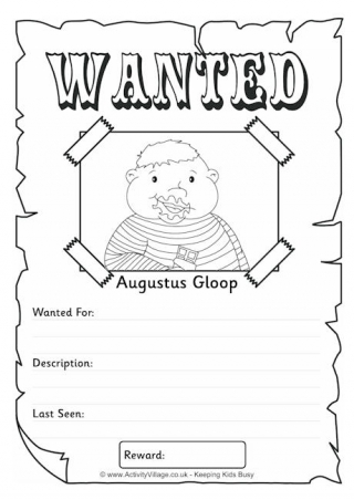 charlie and the chocolate factory coloring pages printable