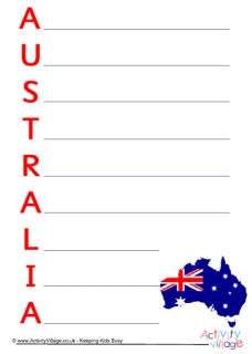 Australia Worksheets