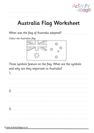 Australia Flag Printables