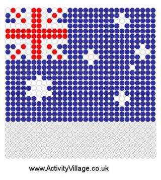 Australian Flag Fuse Bead Pattern