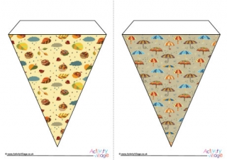 Autumn Bunting Large