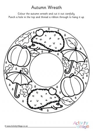 Autumn Colouring Pages