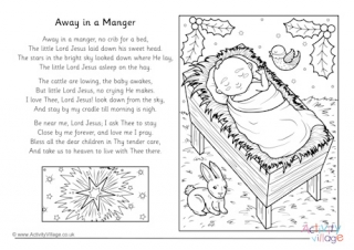 Christmas Carols Colouring Pages