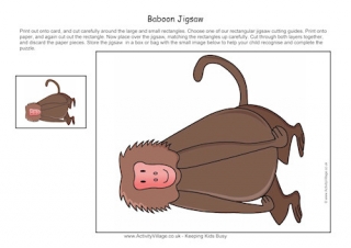 Baboon Jigsaw