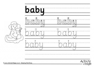 baby worksheets